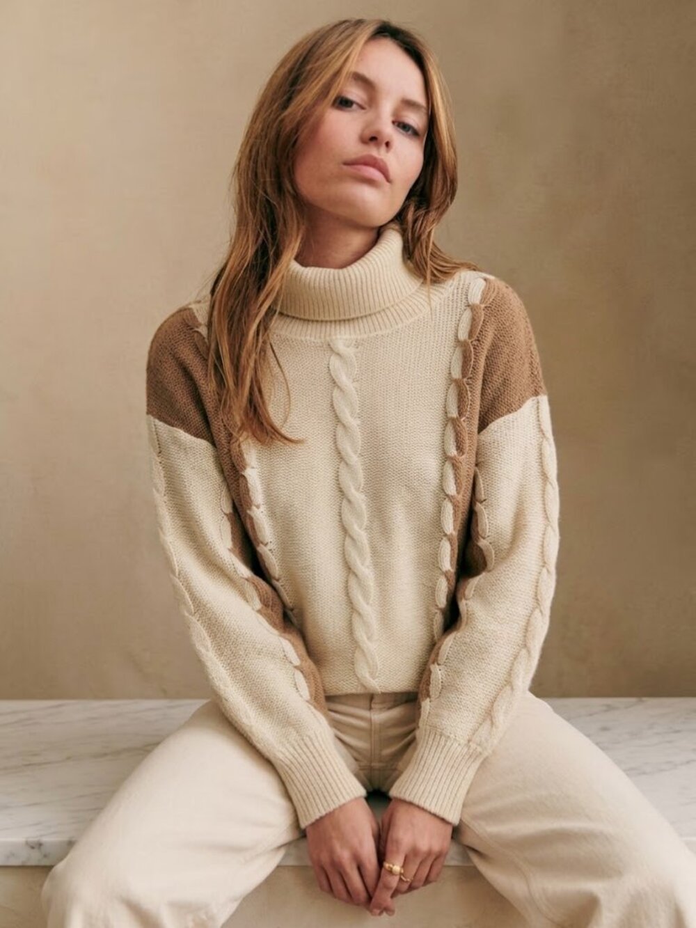 Escada Vintage 80's Turtleneck Mohair Wool Blend Women's Sweater Size 36